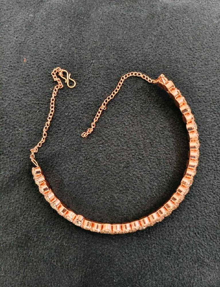 Rose Gold CZ Necklace