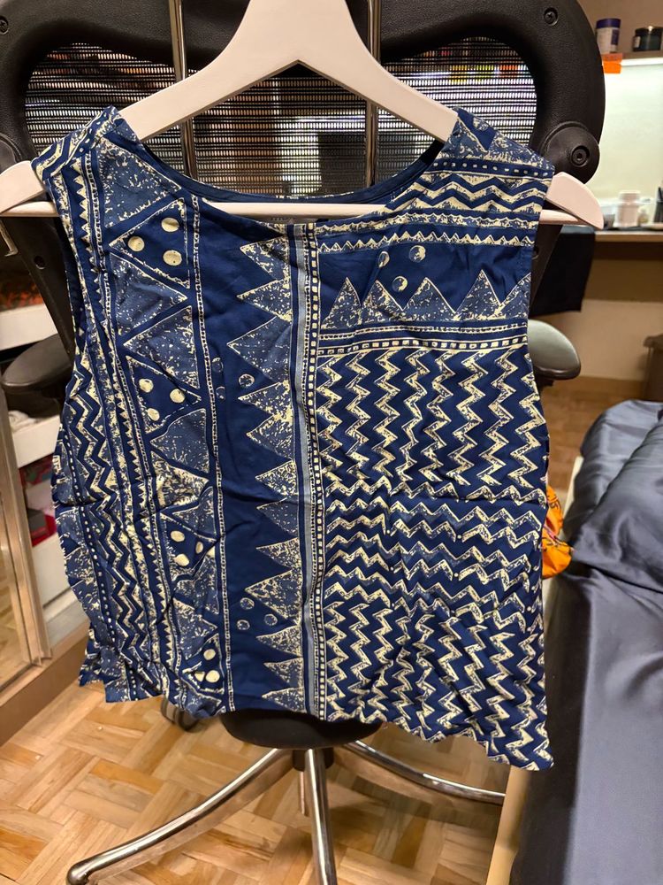 Boho Print Sleeveless Top