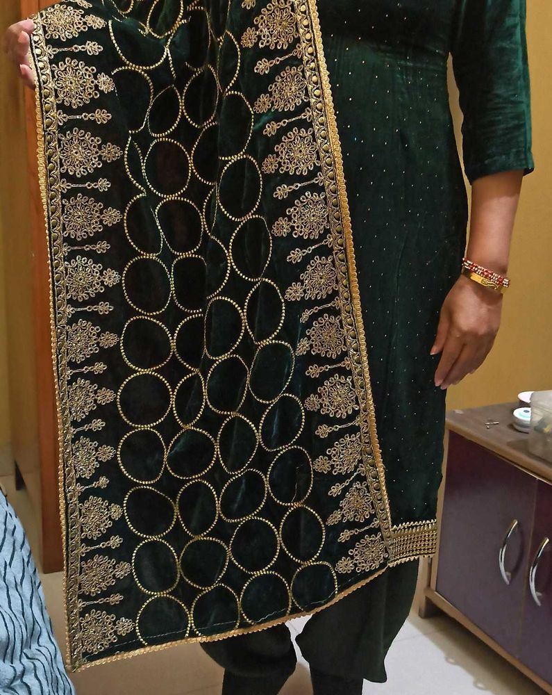 Green Velvet Suit