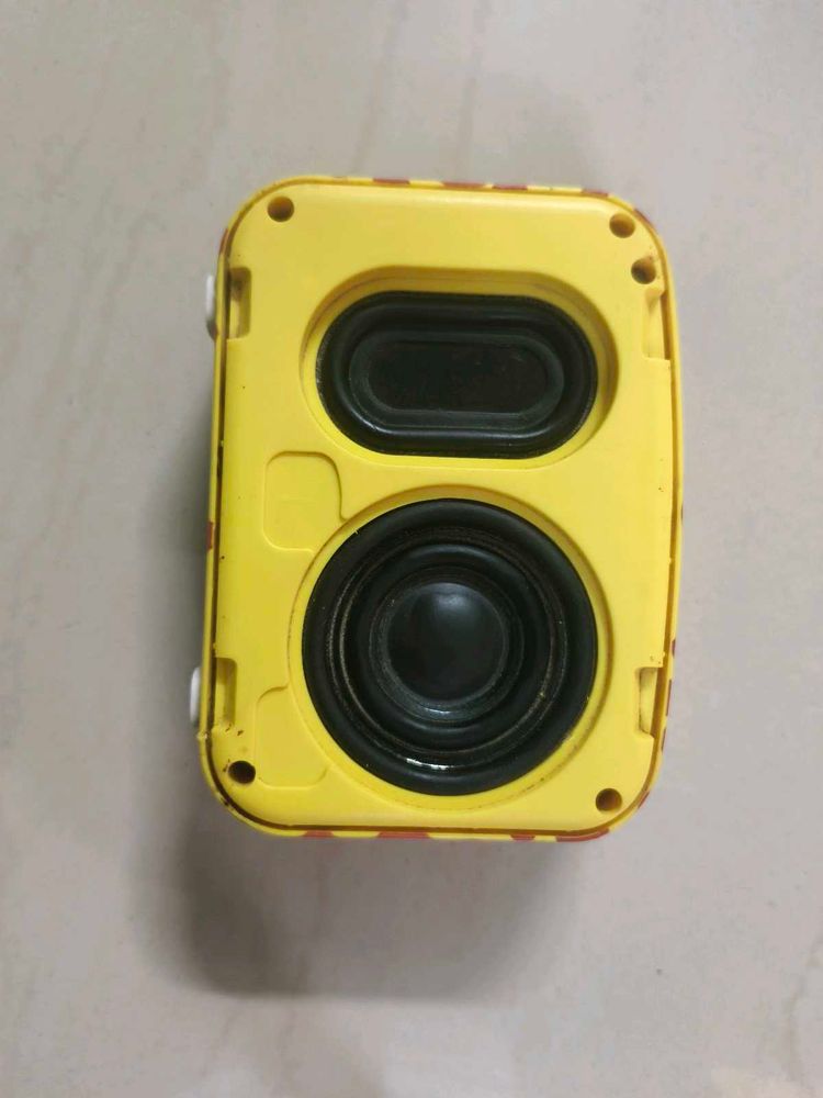 Portable Yellow Bluetooth Speaker