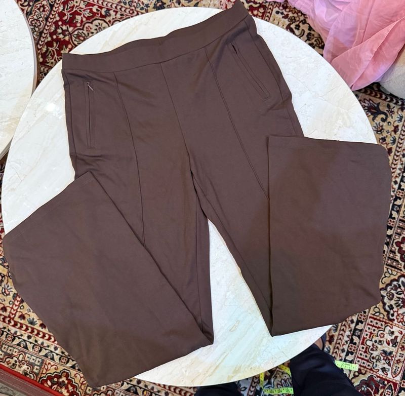 Comfortable Brown Flare Pants