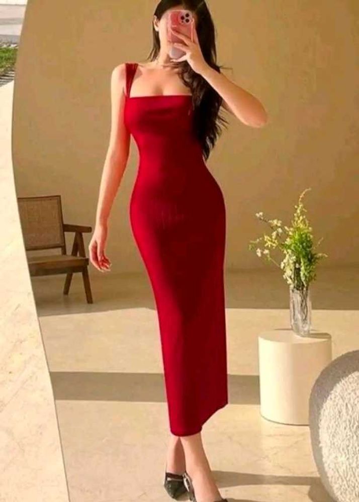 Elegant Red bodycon Dress