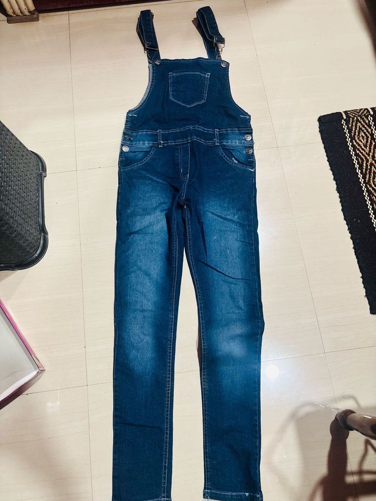 Women's Denim Overalls Jumpsuit