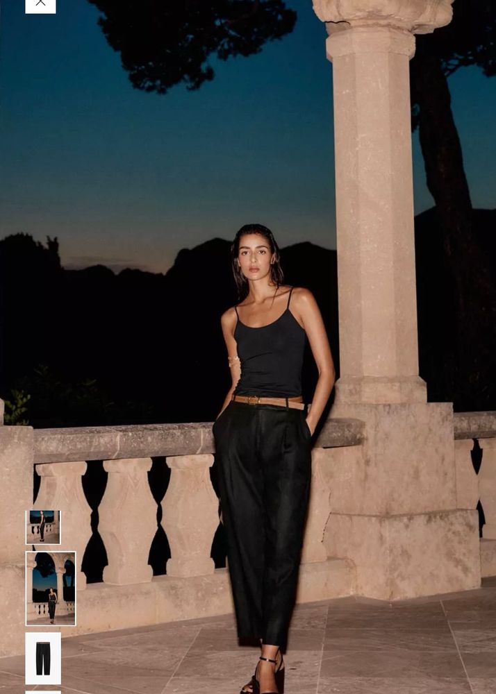 Zara Linen Trousers with Belt