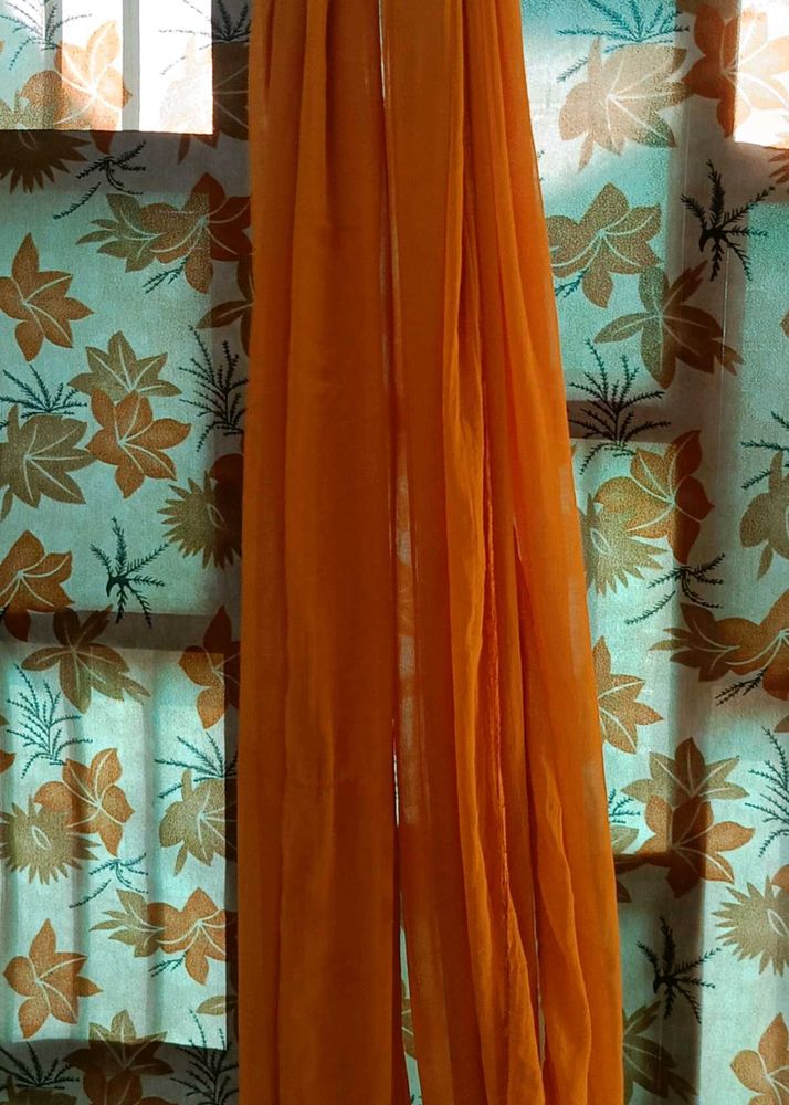 Vibrant Orange Dupatta