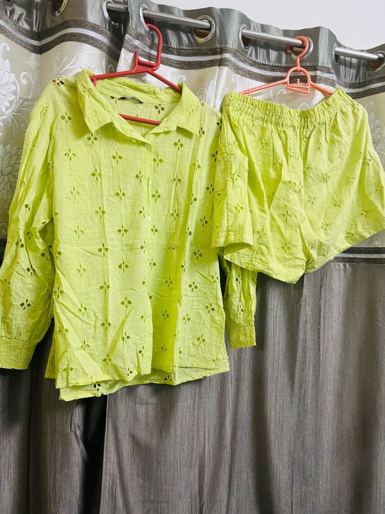 Cute Green Matching Set