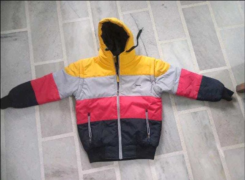 Color Block Puffer Jacket