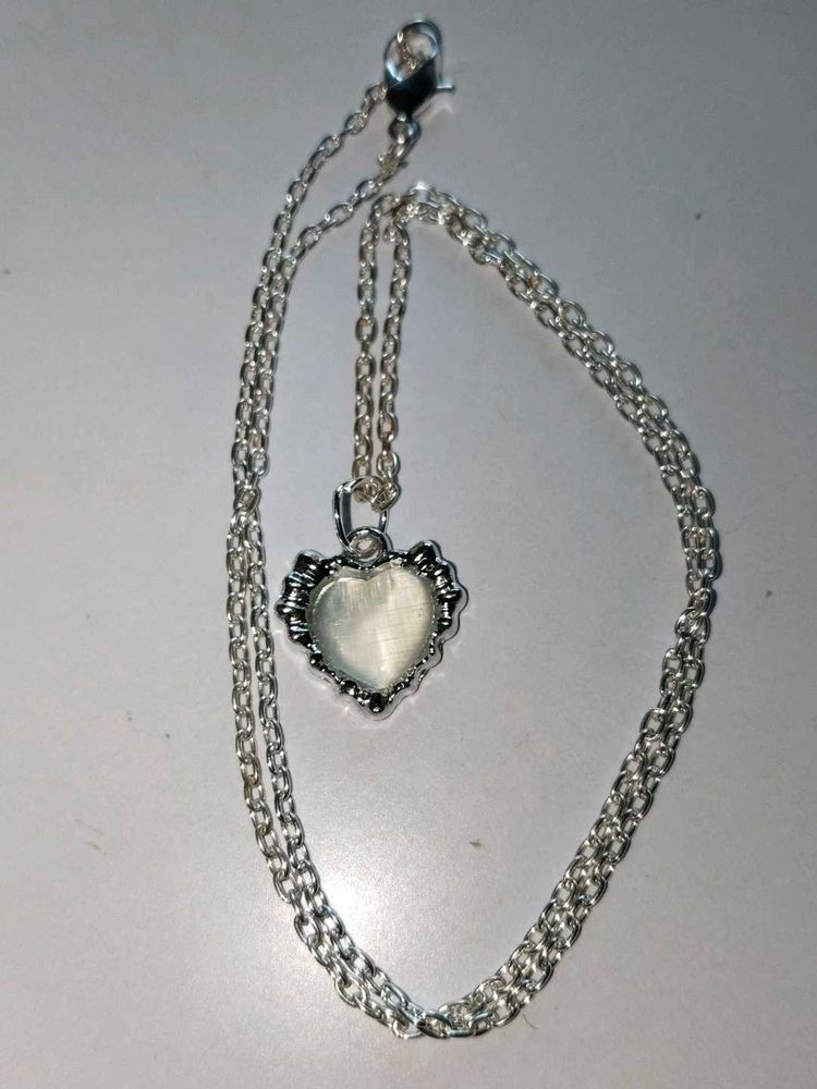 Heart Pendant Necklace &amp; earring combo