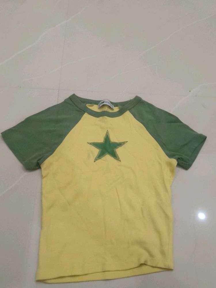 Yellow &amp; Green Star T-Shirt