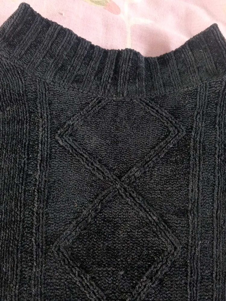 Elegant Black Turtleneck Sweater