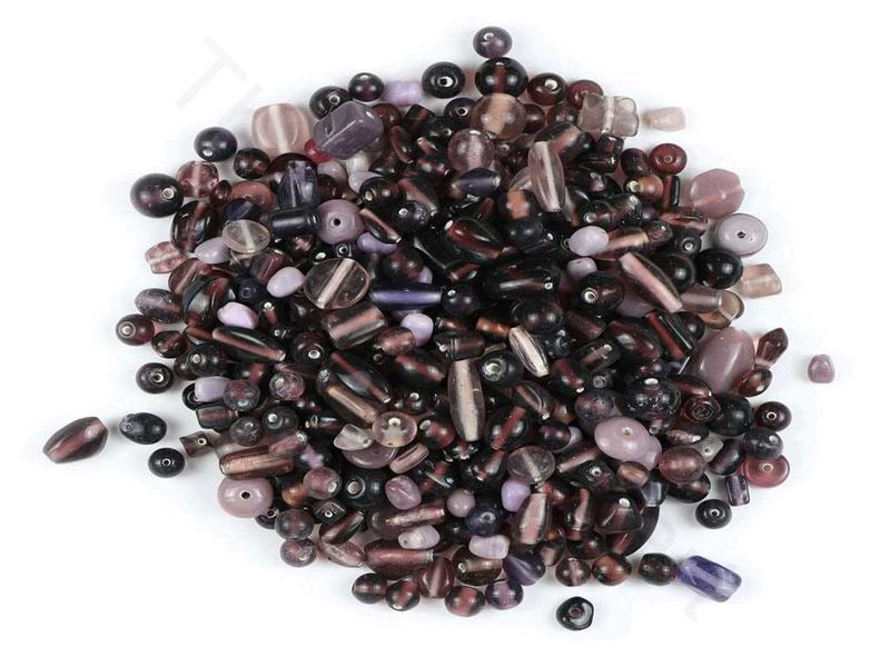 Purple Assorted Handmade Czech Glass Beads