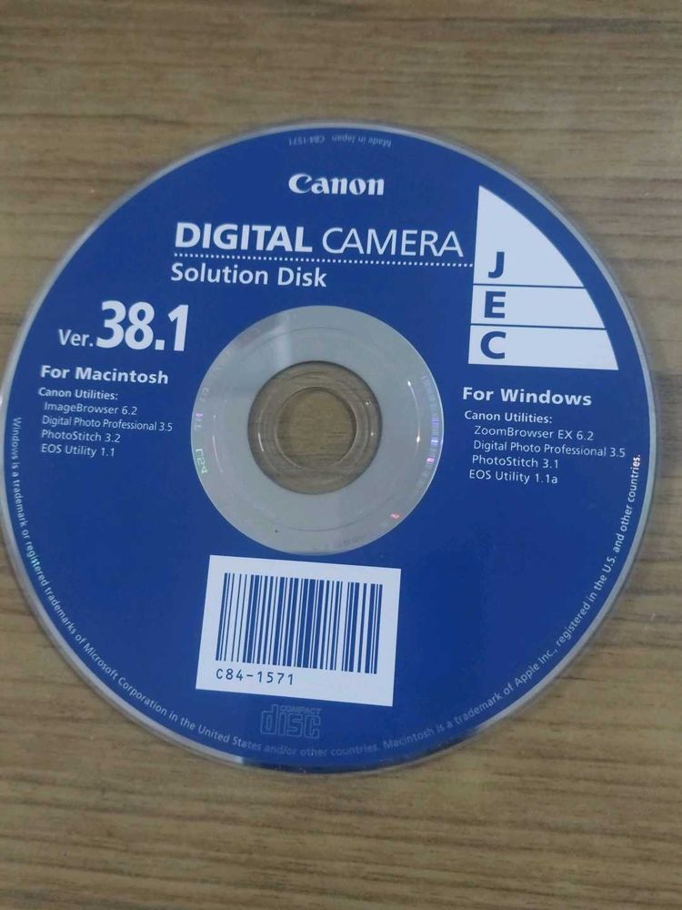 Canon Digital Camera Solution Disk Ver 38.1