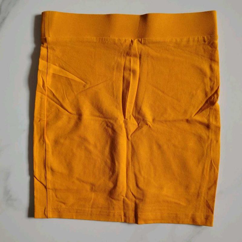 Orange Mini Skirt xxs