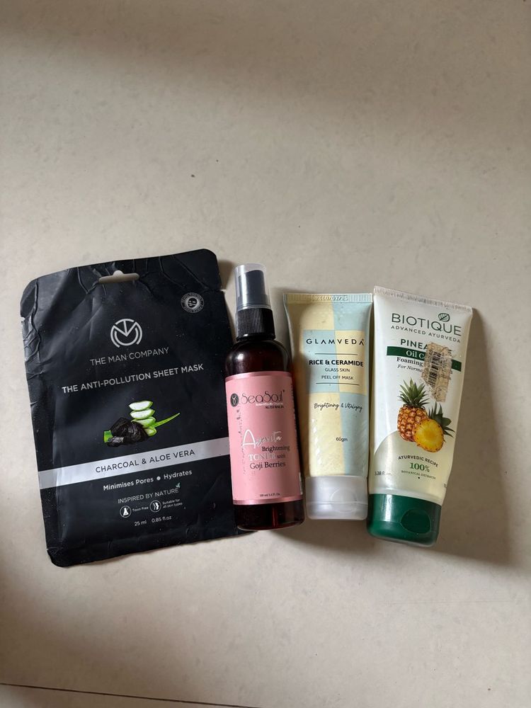 Skincare Bundle:Face Masks &amp; toner 💕