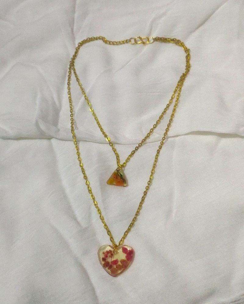 Beautiful Double Layer Chain Pendant