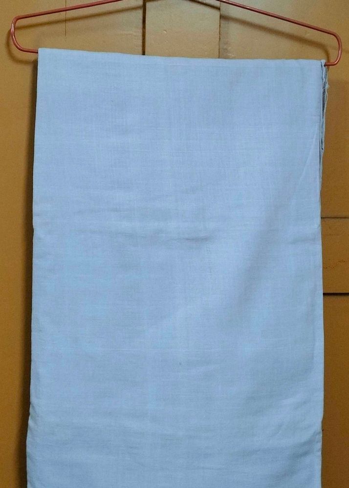 Elegant Off white &amp; pastel blue sarees(set of 2)