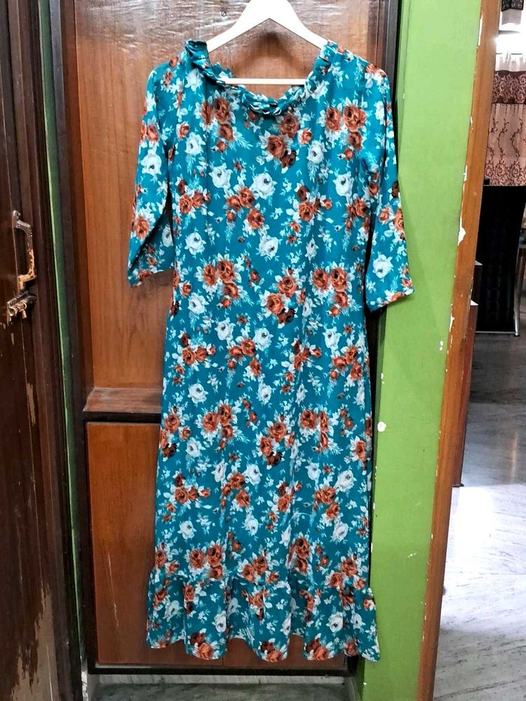Floral Print Midi Dress