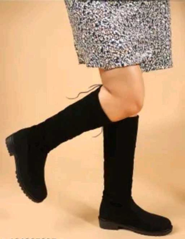 Black Knee-High Boots