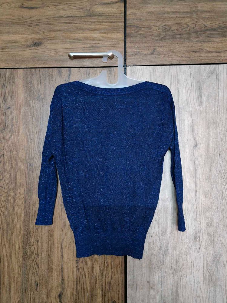 Navy Blue Party Top