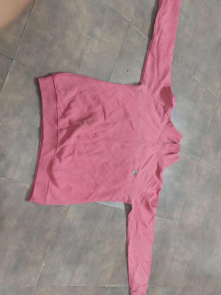 Pink Long Sleeve Turtle Neck sweater