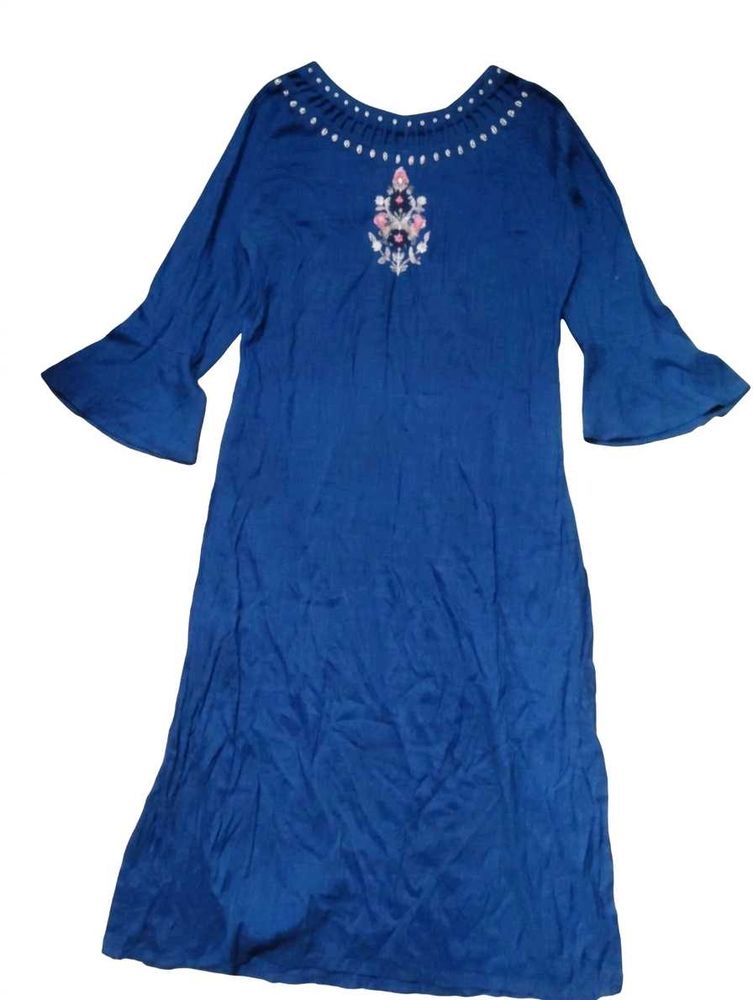 Elegant Blue Embroidered Kurta