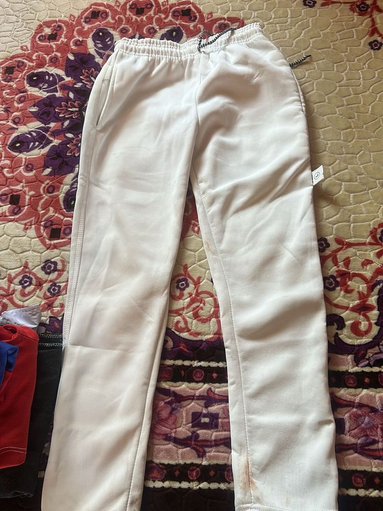 White Casual Pants