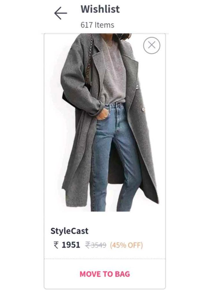 NEW StyleCast Women Single-Breasted Longline Coat