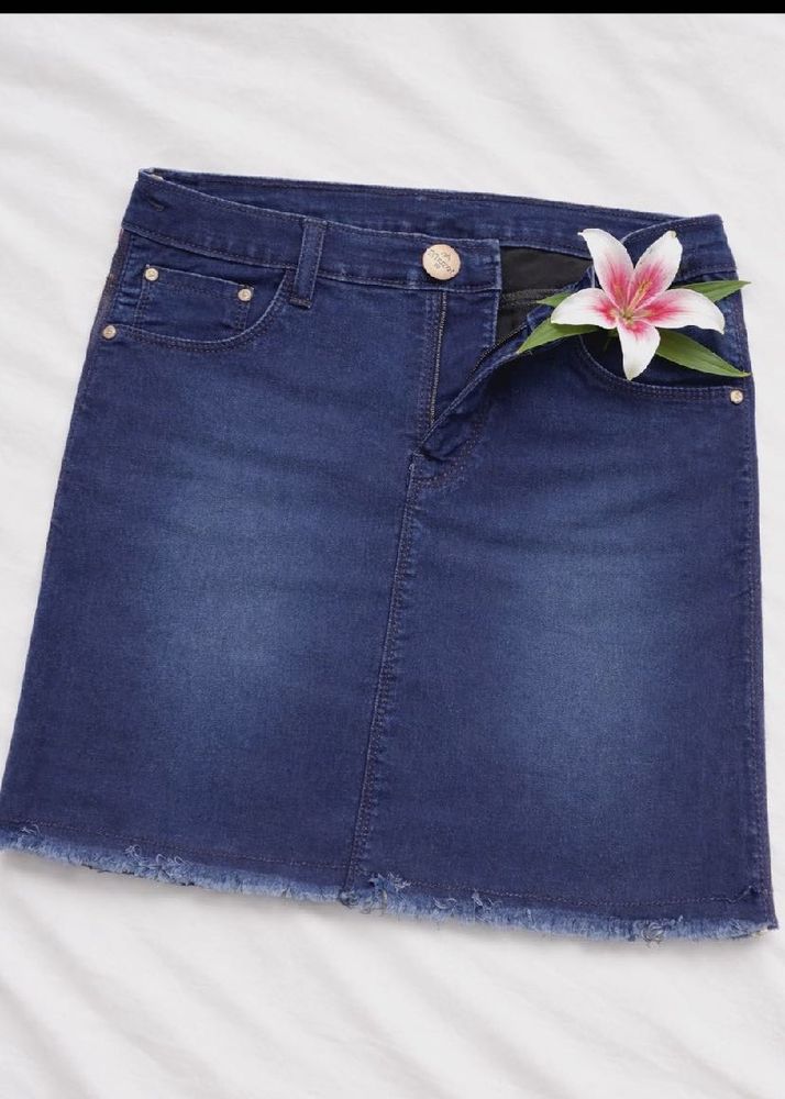 Blue Denim Skirt