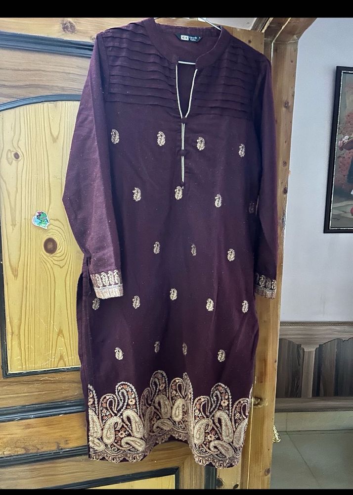 Embroidered Kurti Top