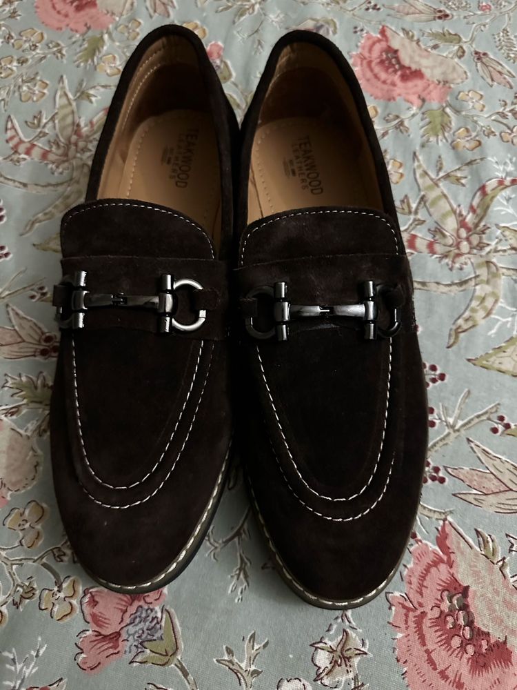 Stylish Brown Suede Loafers