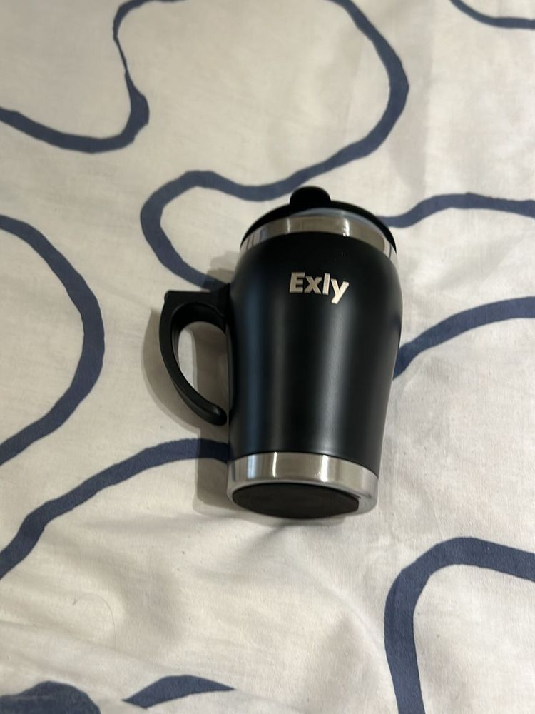 Black "Exly" Insulated Travel Mug