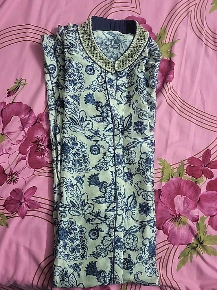 silk Elegant Printed Kurta new