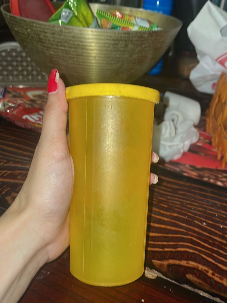 Yellow Plastic Container