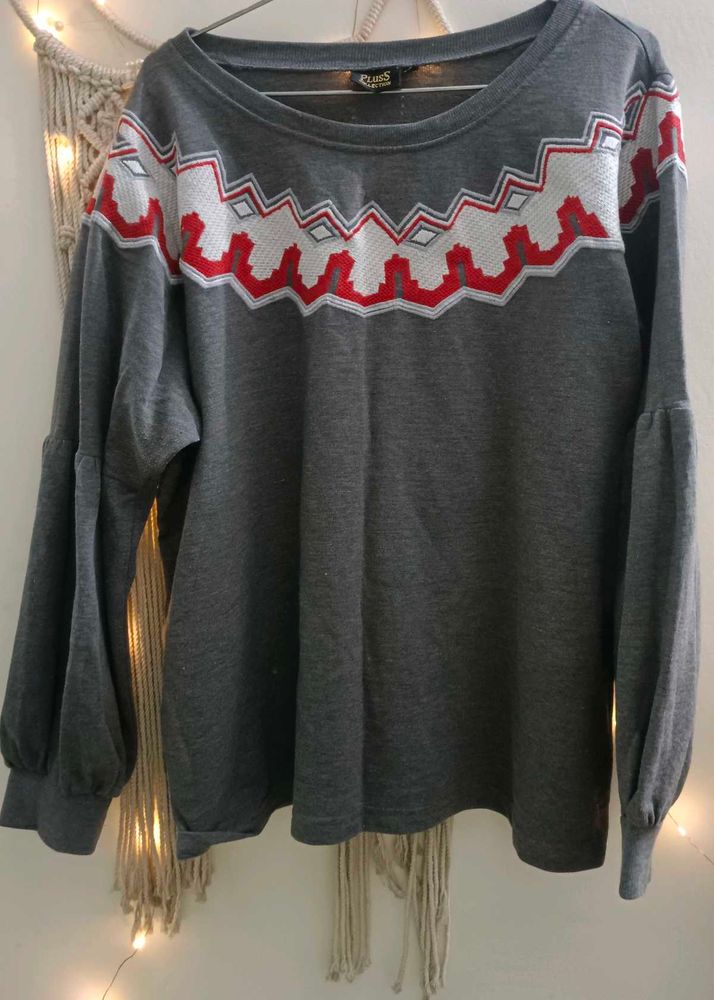 Pluss Women Sweatshirt Free Size