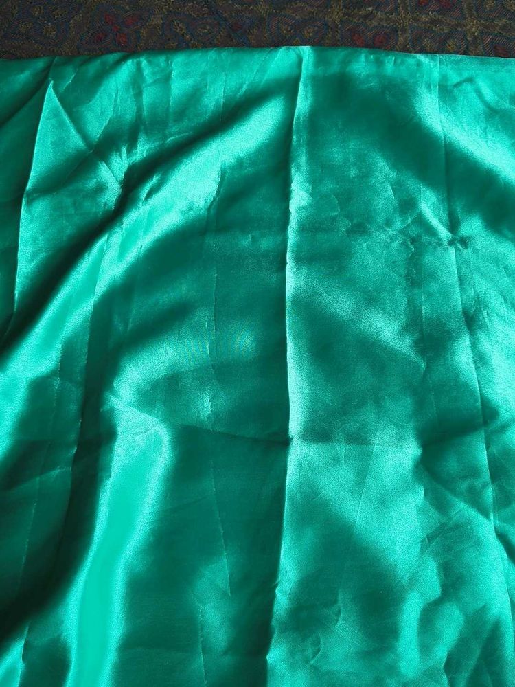Beautiful Sea green Satin fabric material