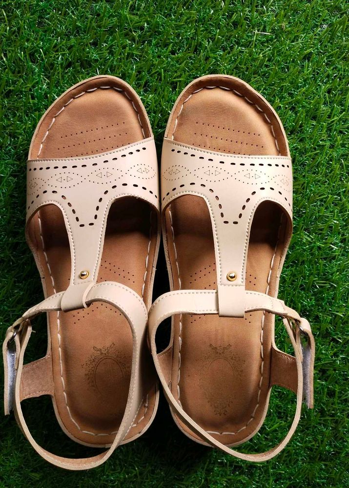Stylish Beige Women's Sandals