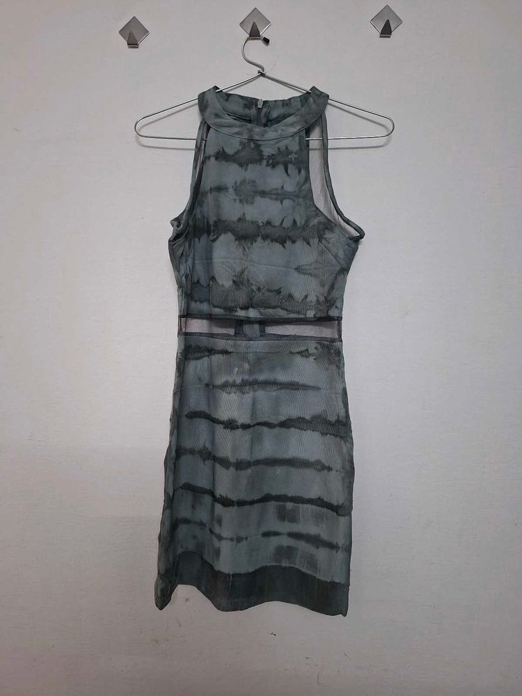 Unique Tie-Dye Halter Neck Dress