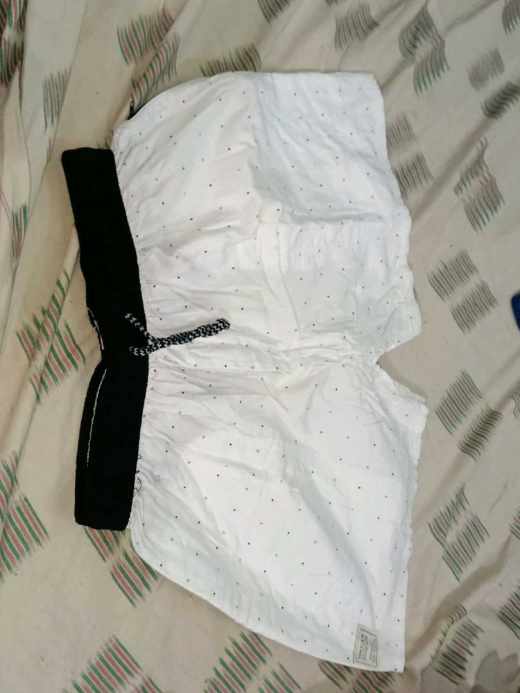 White Polka Dot shorts