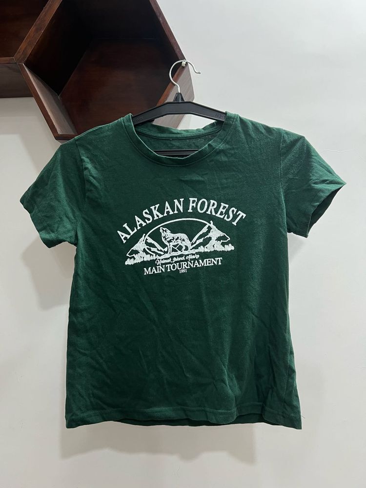 Green Forest Graphic T-Shirt