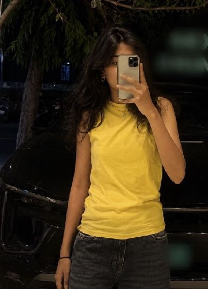 Yellow Sleeveless Top