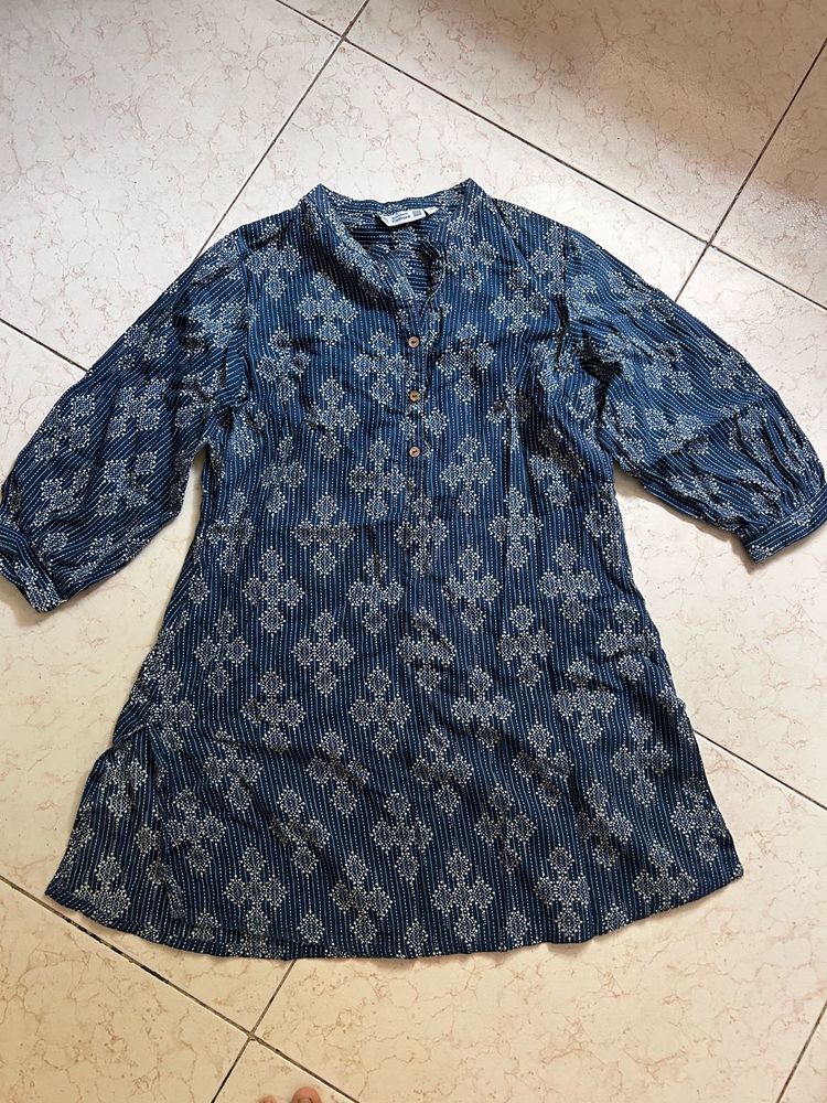Boho Print Blue Kurta