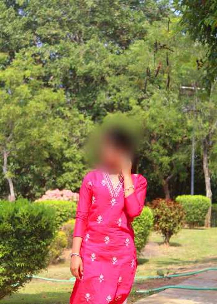 Vibrant Pink Kurta with White Embroidery