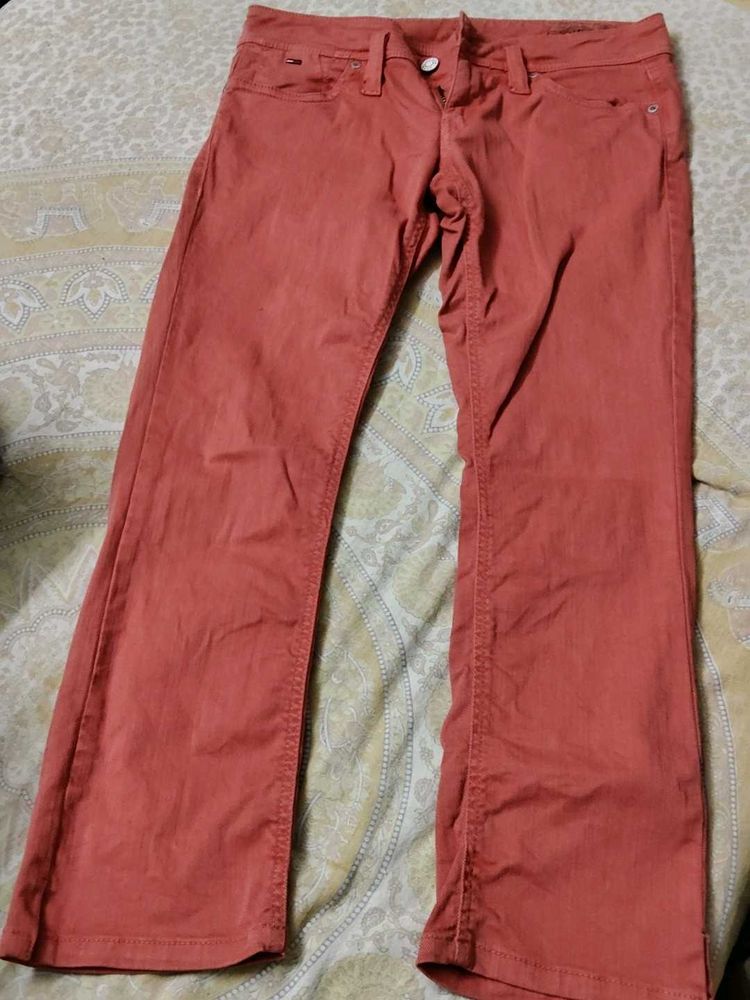 Coral Bootcut Jeans