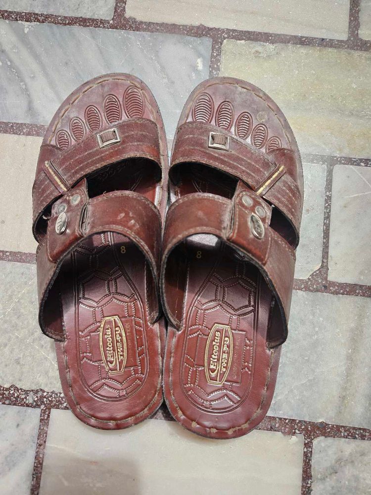 Men's Brown Leather Sandals