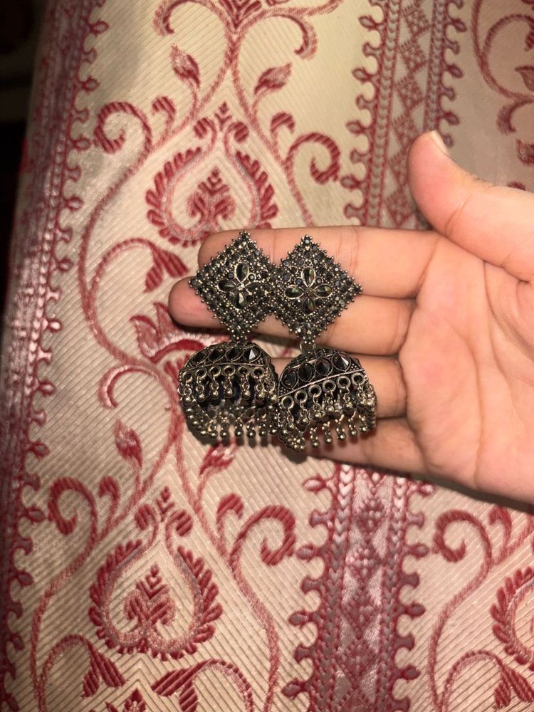 Boho Jhumka Earrings