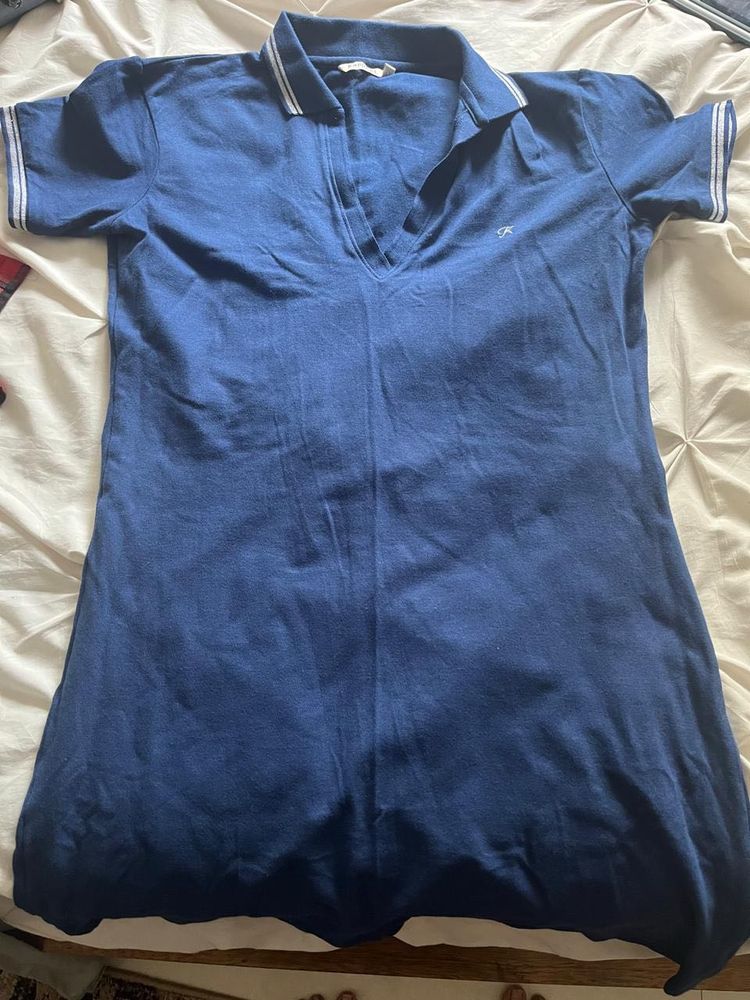 Blue Polo Dress