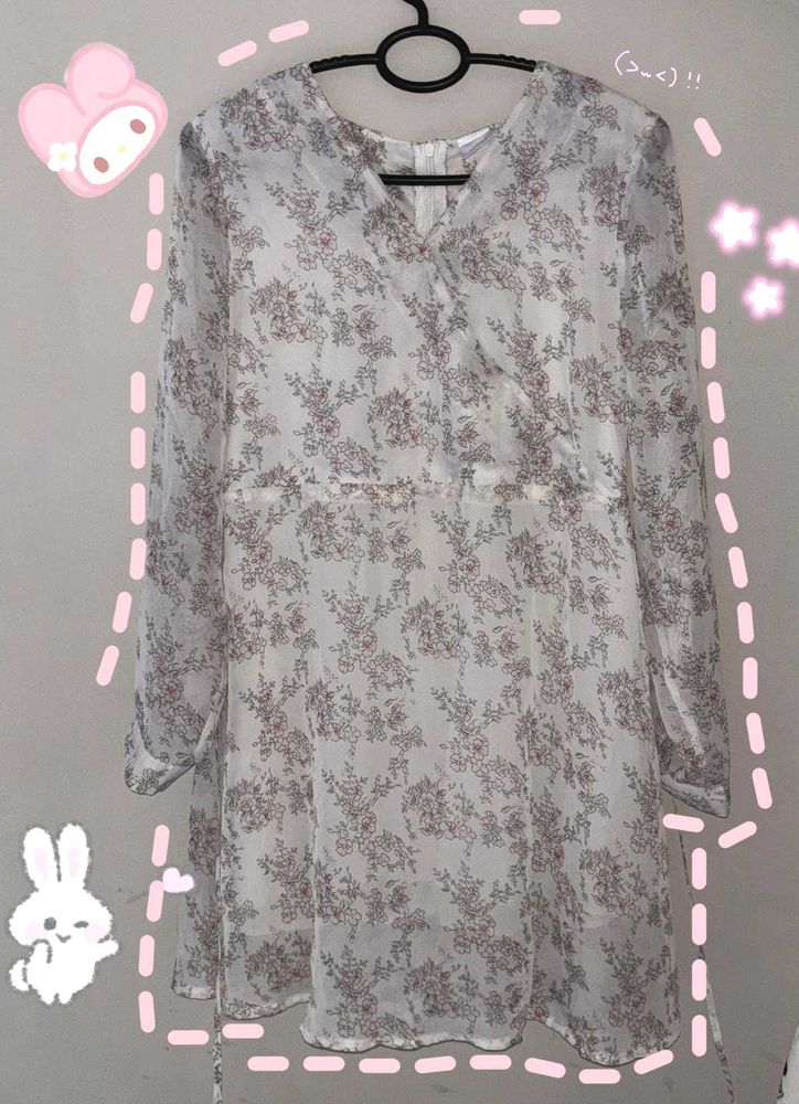 Chic Floral Print Mini Dress