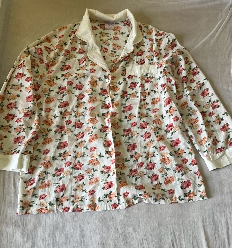 Floral Button-Down Top