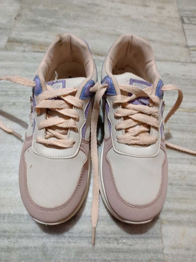 Pastel Lace-Up Sneakers