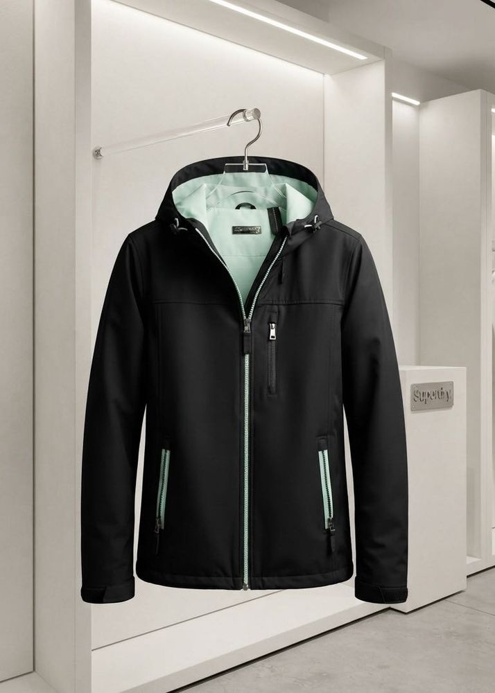 Stylish Black Hooded Jacket